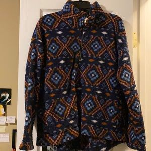 Old navy multi color Sherpa zip up